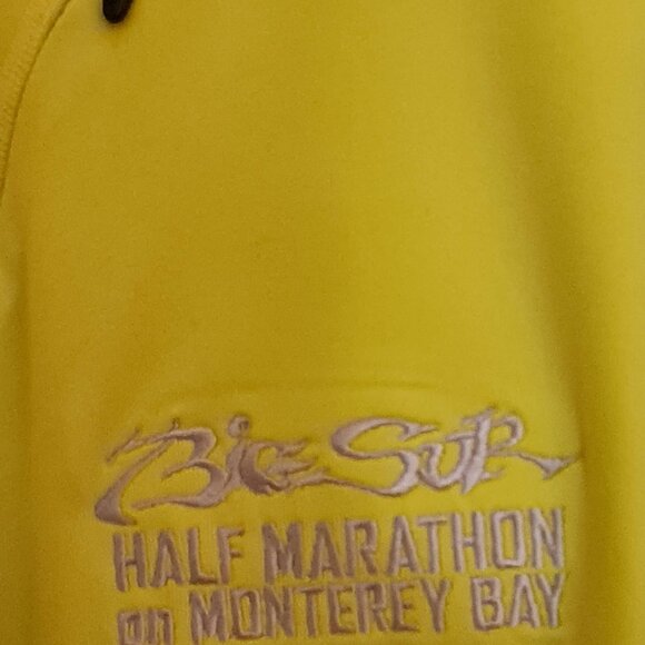 NWT Men's running shirt, long sleeve, BIG SUR HALF MARATHON embroidered logo - Picture 5 of 5